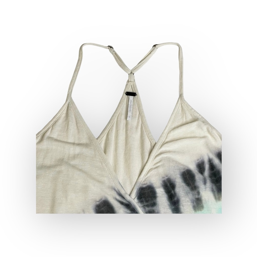 new YFB Young Fabulous & Broke ﻬஐ Naomi Plunging Cami Top ﻬஐ Seaglass Tie Dye - Picture 8 of 16